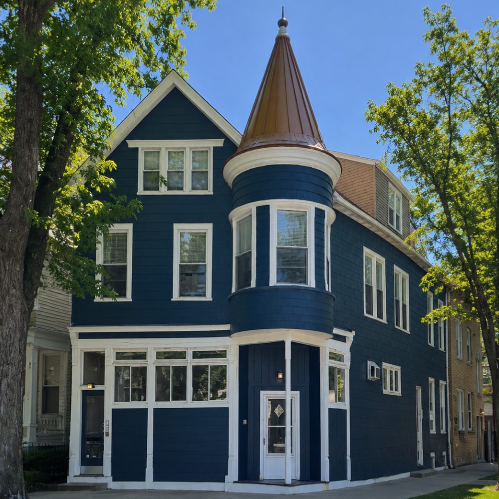 3858 N Hermitage Avenue, a five-unit Victorian apartment building in North Center, Chicago
